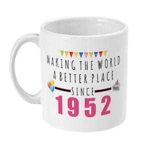 70. Geburtstagsgeschenk, 70. Geburtstagsbecher, Beste Freunde 70. Geschenke, Siebzig, 70, Born 1952, Geschenk für Sie, Frauen, Nan, Mama, Happy 70th Birthday