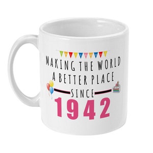 80. Geburtstagsgeschenk, 80. Geburtstagsbecher, Beste Freunde 80. Geschenke, 80, 80, Geboren 1942, Geschenk für Sie, Frauen, Mama, Happy 80th Birthday