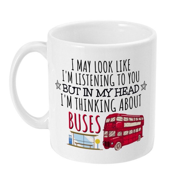 Bus Mug, Bus Gift, Funny Bus Mug, Gift for Bus Driver, Bus Driver Gifts, Bus Driving Gifts for Him, Men, Husband, Dad, Buses Mug
