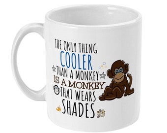 Funny Monkey Mug, Cheeky Monkey Gift