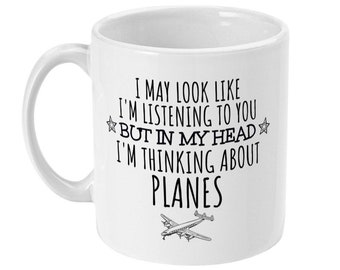 Plane Mug, Plane Gift, Funny Plane Mug, Gifts for Plane Spotter, Plane Spotting Gifts, Aviation Gifts, Plane Gifts for Him, Men, Husband