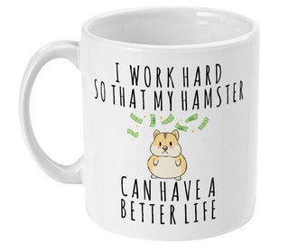 Hamster Gift, Hamster Mug, Hamster Lover Gift, Pet Hamster Owner Gifts, Mum, Gifts for Hamster Lovers, Women, Her, Crazy Hamster Lady