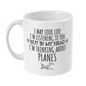 Taza de avión, Regalo de avión, Taza de avión divertida, Regalos para observador de aviones, Regalos de detección de aviones, Regalos de aviación, Regalos de avión para él, Hombres, Esposo