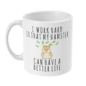 Hamster Gift, Hamster Mug, Hamster Lover Gift, Pet Hamster Owner Gifts, Mum, Gifts for Hamster Lovers, Women, Her, Crazy Hamster Lady