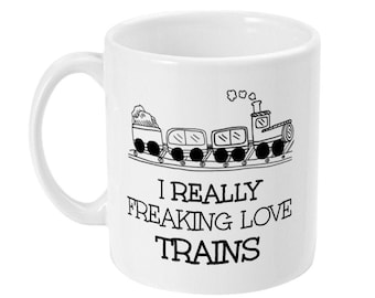 Taza de tren divertida, regalo de Trainspotting para él