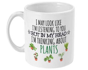 Plant Lover Ceramic Mug, Funny Gardening Gift