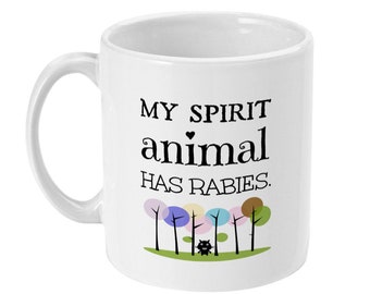 Spirit Animal Coffee Mug, Funny Sassy Gift