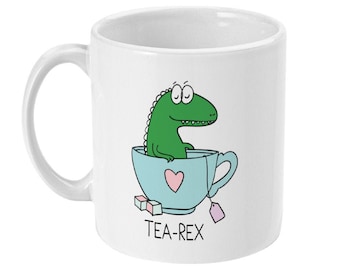 Tea-Rex Mug, Funny Dinosaur Gift