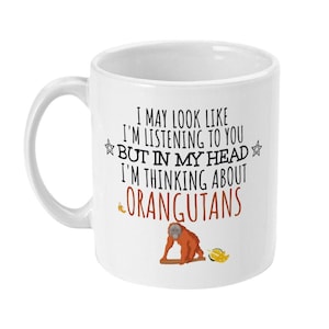 Orang-Utan-Geschenk, Orang-Utan-Becher, Orang-Utan-Liebhabergeschenk, lustige Orang-Utan-Geschenke, Geschenke für Orang-Utan-Liebhaber, Frauen, sie, verrückte Orang-Utan-Dame
