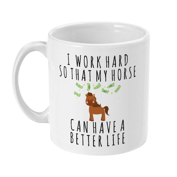 Horse Gift, Horse Mug, Funny Horse Riding Gifts, Horse Rider Gifts for Women, Her, Men, Riders, Gifts For Horse Lovers, Horse Lover Mug