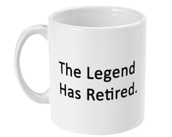 Ruhestand-Becher - Legende Ruhestand - Kaffeebecher, lustige Ruhestandgeschenke für Männer, Frauen, von Arbeit Geschenk, verlassen Partei Geschenk im Ruhestand