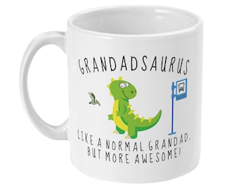 Grandad Gift, Grandad Mug, Grandad Dinosaur Mug, Funny Grandfather Gifts, Grandad Birthday Gift, Grandad Fathers Day Gift, Grandad Gifts