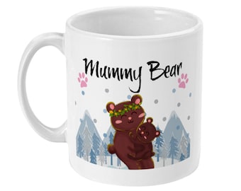 Mummy Bear Ceramic Mug, New Mum Gift