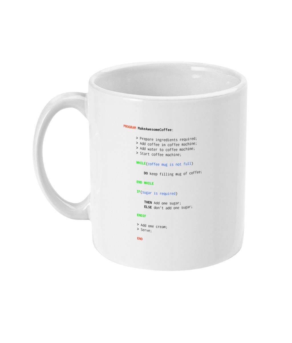 Programmer Gift Programming Mug Coding Mug Computer Geek - Etsy UK