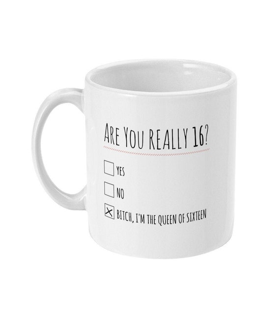 16th birthday mugs