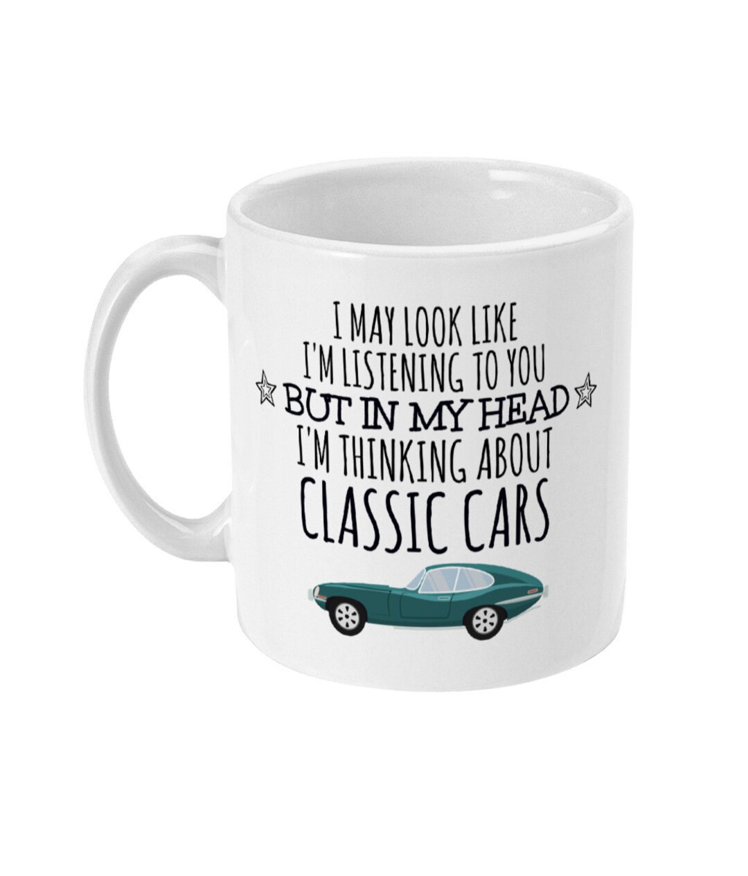  Stuff4 Gifts for Car Enthusiasts - in My Head I'm Thinking  About Cars - Funny Classic Car Mug, Gifts for Cars Lovers, Petrol Head  Gifts, 11oz Ceramic Dishwasher Safe Premium Navy