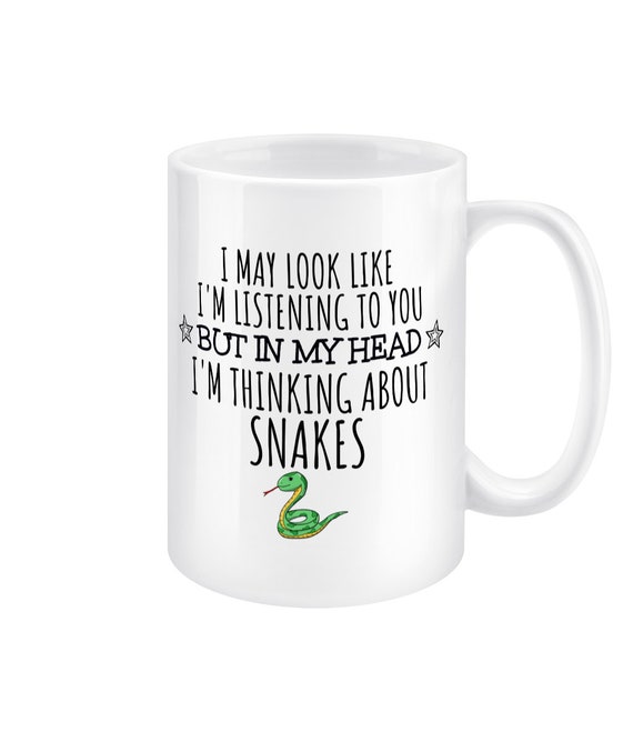 Personalised Poison Red Snake Mug Cup Money Box Novelty Animal Scary Yellow Spot