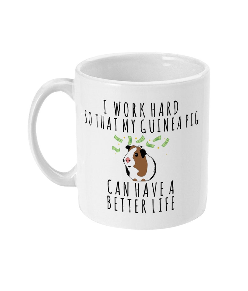 Guinea Pig Gift, Guinea Pig Mug, Guinea Pig Lover Gift, Crazy Guinea Pig Lady, Mum, Cavy, Gifts for Guinea Pig Lovers, Her, Women image 1