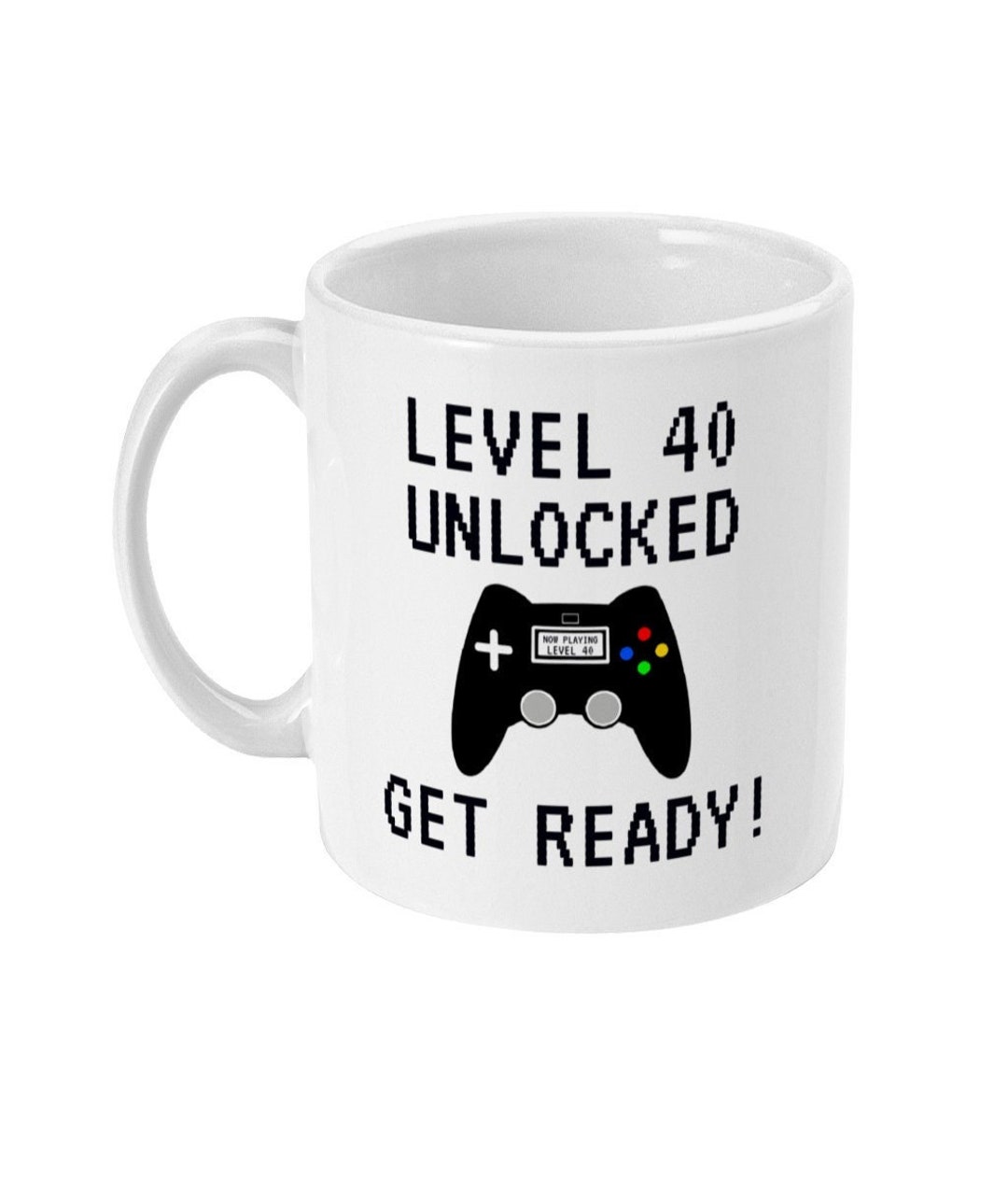 40th Birthday Gift, 40th Birthday Mug, Funny 40th Gifts for Gamer, Him