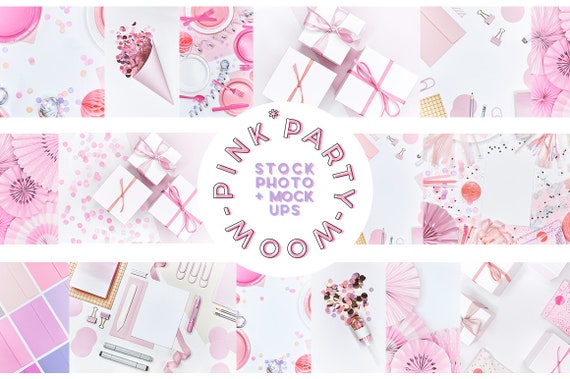 Pink Party Styled Stock Photography Mockup