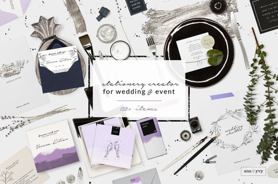 Mockup Scene Creator Wedding Event Decor| Eucalyptus Watercolor Clipart