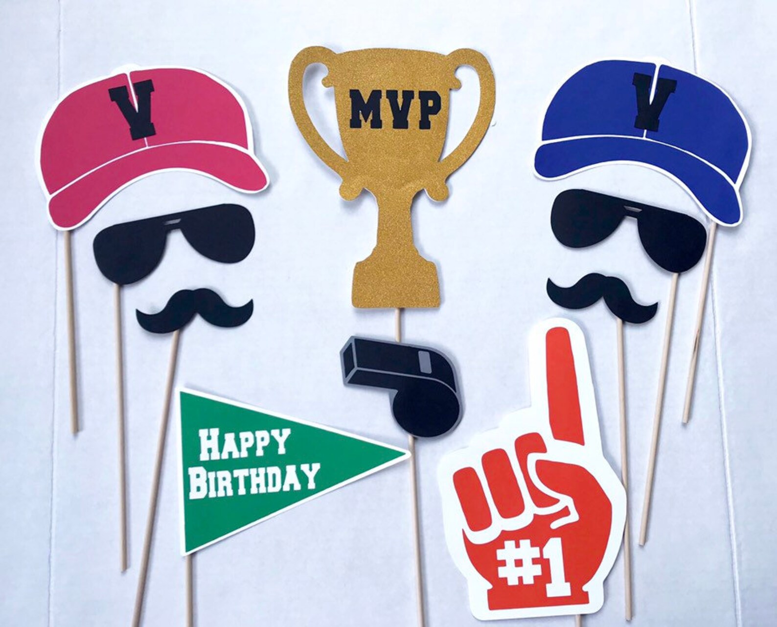 Sports Party Photo Props Coach Theme Props MVP Party Props Etsy