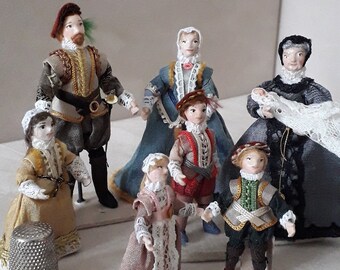 tudor dolls house figures