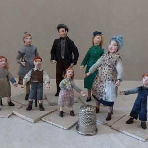 1/24 scale dolls post war working family