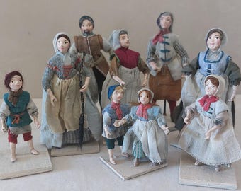1/24 Scale Tudor Dolls
