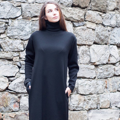 Knit Sweater Dress Winter Long Maxi 