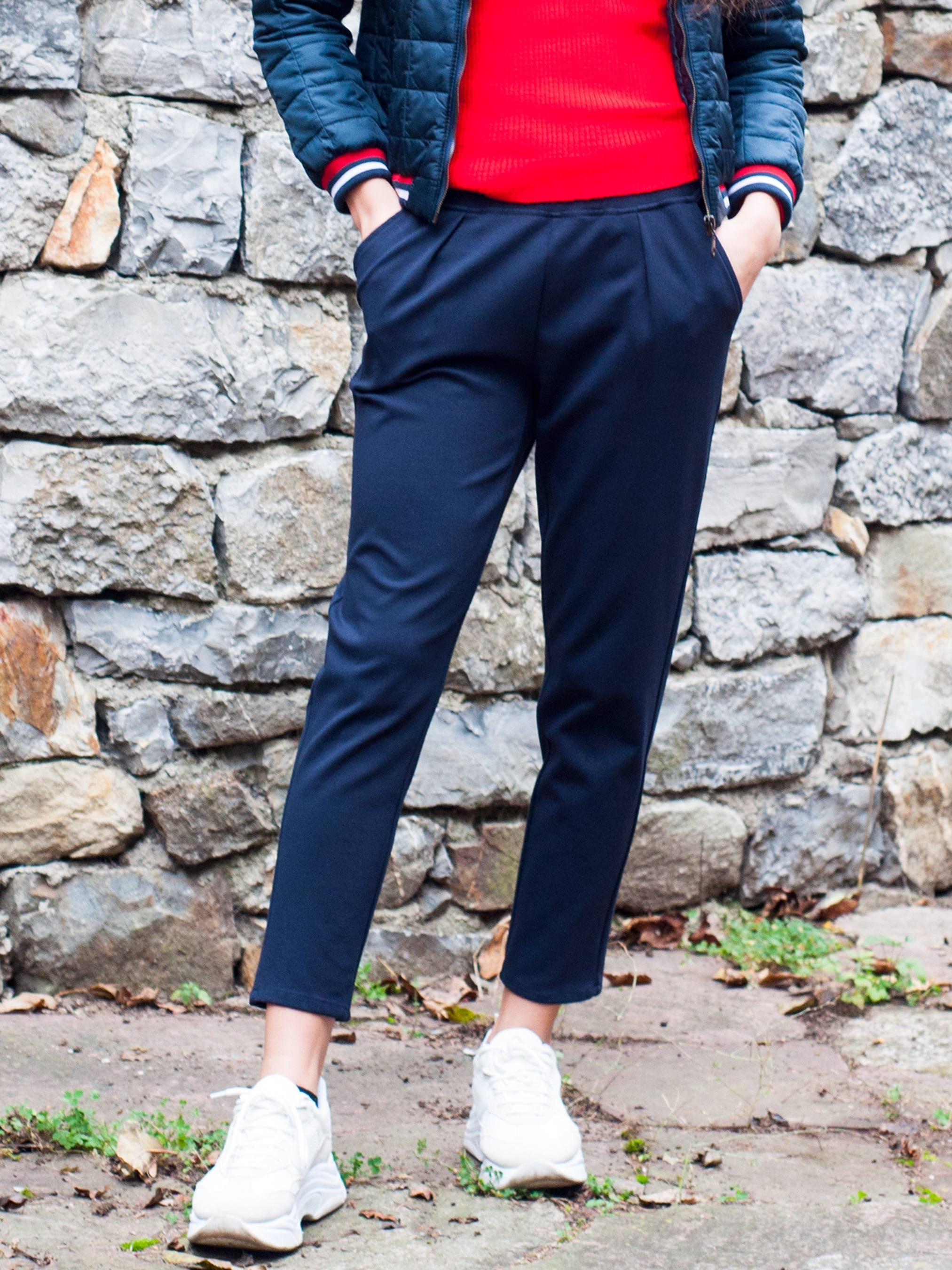 Woman Winter Pants Calf Length Pants 
