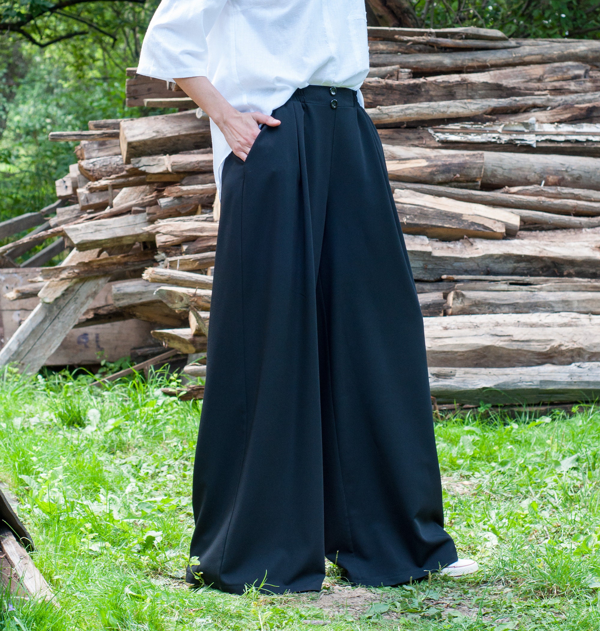7womens Pants Black Woman Trousers Wide 