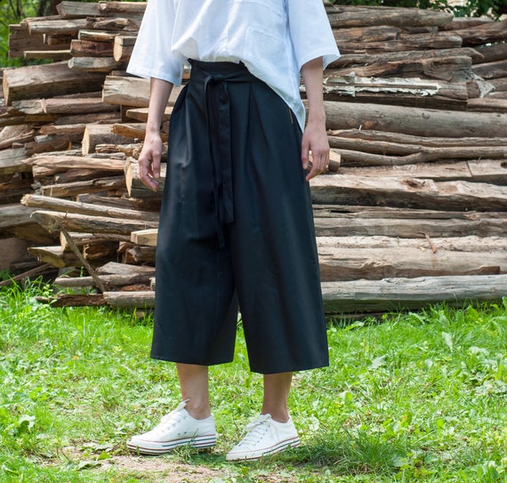 3/4 Woman Wide Leg Pants Womens 1930s 