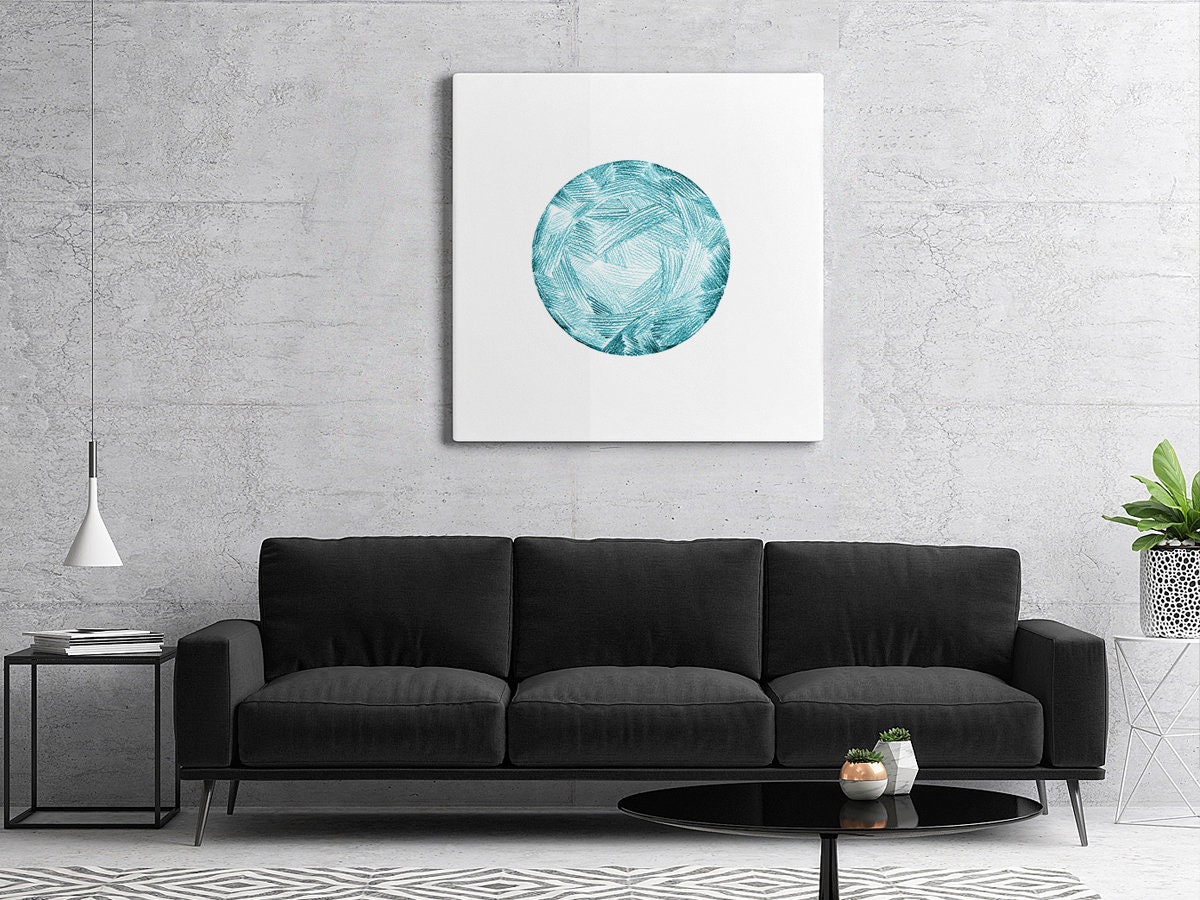 Sky Blue Abstract Printable Wall Art Minimalist Graphic Poster - Etsy