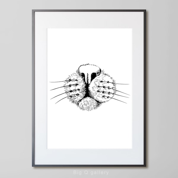 Cat Nose Print - Etsy