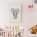 Elephant Nursery Printable Wall Art Cute Elephant Poster Cartoon Animal ...