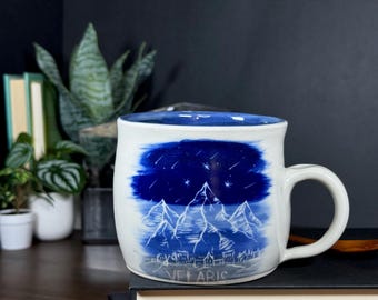 Velaris, City of Starlight - Feyre Darling - Bat Boys - Hand Thrown Porcelain Ceramic Mug - ACOTAR - Fantasy Book Pottery