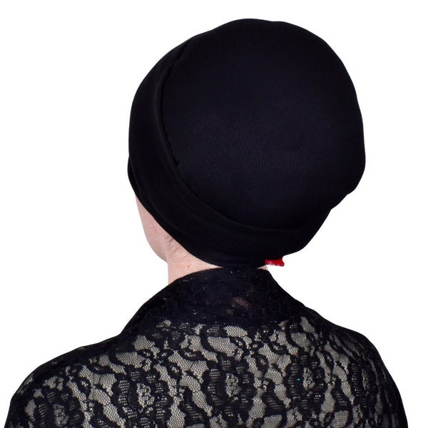 Mu Lan Shaper Rib Cotton Volumizer Under Scarf Shawl Wrap Turban Chemo Hair Loss Cap Head Bonnet Chemo Hat Hijab Bun