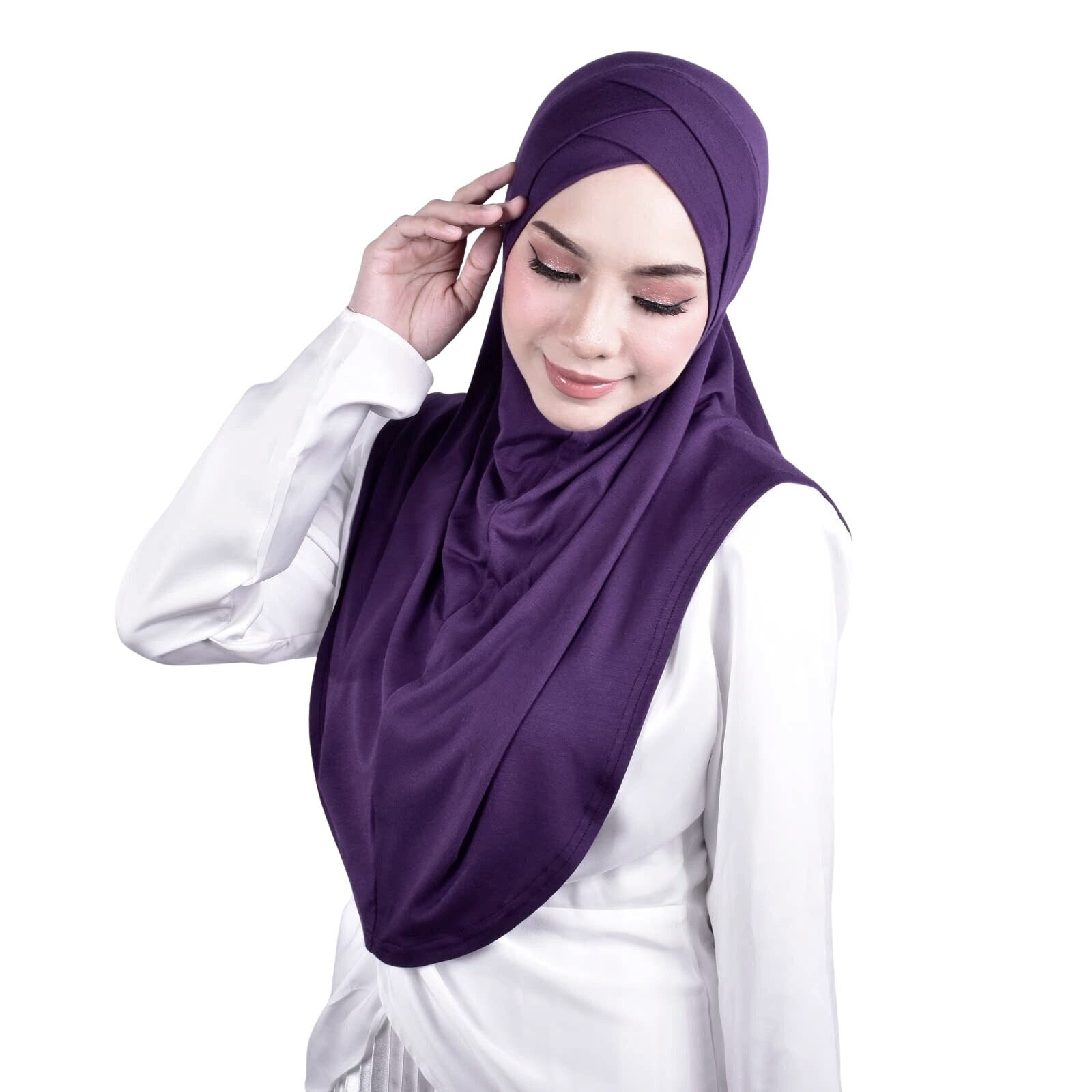 Effortless Shopping High quality goods Eid Muslim Hijab Shiny Women