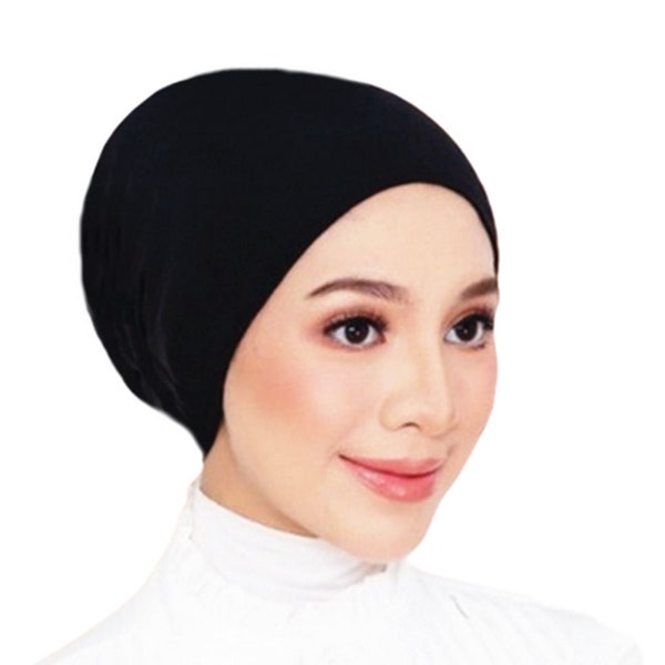 Mu Lan Basic Shaper Cotton Volumizer Under Scarf Shawl Wrap Turban Base Chemo Hair Loss Cap Head Bonnet Chemo Hat Bun