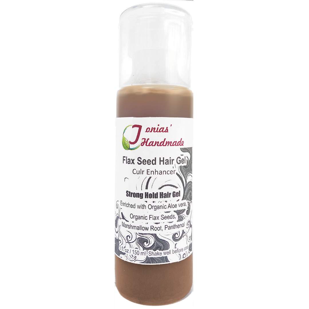 Flax Seed Gel Strong Hold Curl Enhancer Organic Aloe Vera Gel