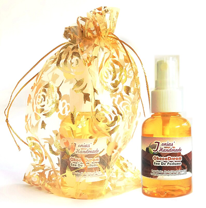 Gift Set Chocolate Hazelnut Praline Body Cream and Perfume Spray, Chocolate Lovers Gift image 4