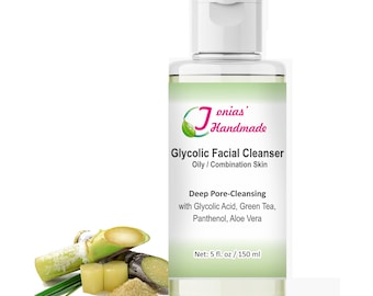 Glycolic Acid Facial Cleanser, All Natural Purifying Face Wash