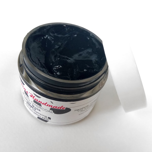 Masque facial au charbon actif, nettoyage en profondeur des pores, traitement du visage pour la peau grasse et acnéique