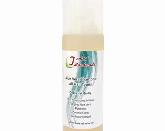 Aloe Vera Shampoo Organic, Sulfate and Silicone Free, Curly hair