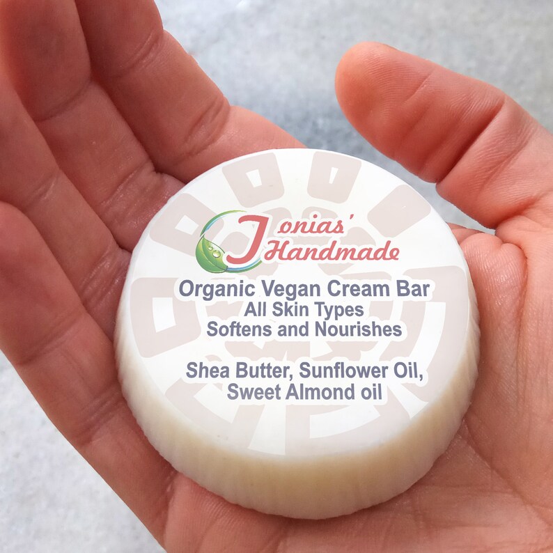 Zero Waste Moisturizer Organic Vegan Solid Lotion Cream Bar Etsy