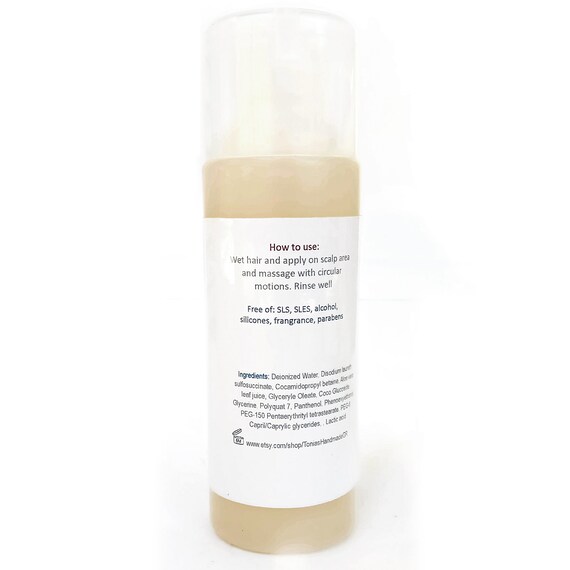 Organic Shampoo Aloe Vera Sensitive Scalp And Skin Hair And Etsy