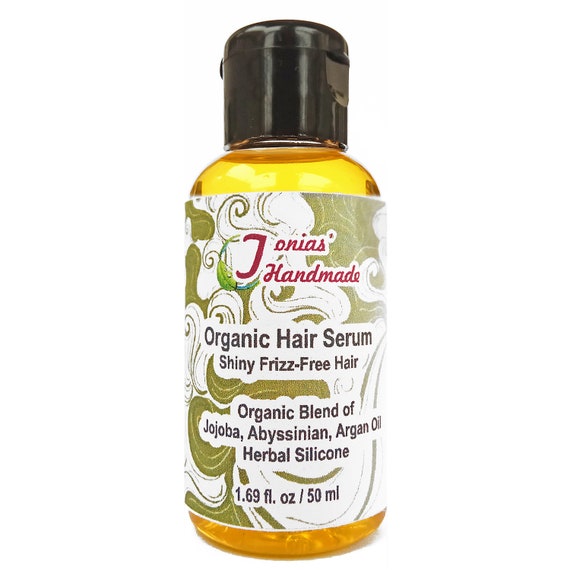 Anti Frizz Hair Oil Serum Organic Heat Protectant Leave In Etsy