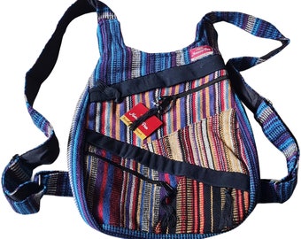 Fair Trade Nepalese Hippy Boho Festival Cotton Gheri Backpack Rucksack