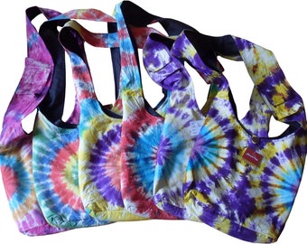 Cotton Hippy Boho Festival Tie Dye Shoulder Bag